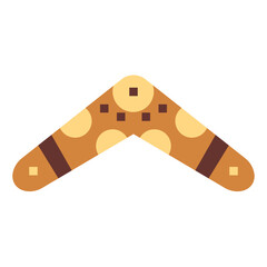 boomerang flat icon style