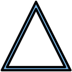 Triangle Colored Line Icon