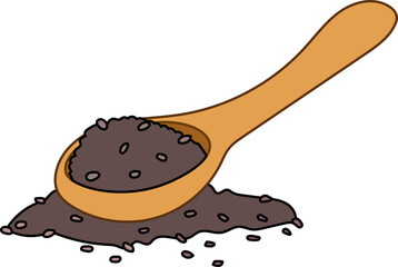 chia seed diet fitness healthy clipart