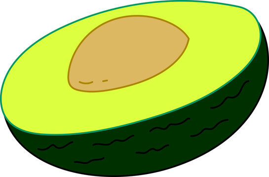 Avocado Diet Fitness Healthy Clipart