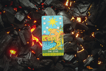 The Star Tarot card. Moscow, Russia MAY 15, 2022