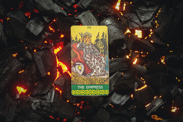 The Empress Tarot card. Moscow, Russia MAY 15, 2022