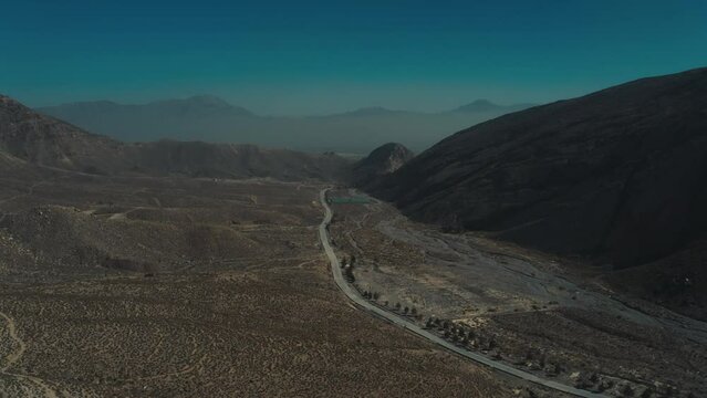 Aerial view of mountains in Quetta Pakistan