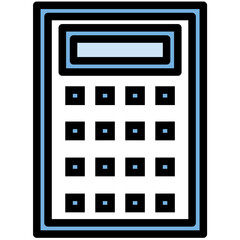 Calculator Colored Line Icon