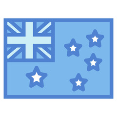 flag two tone icon style