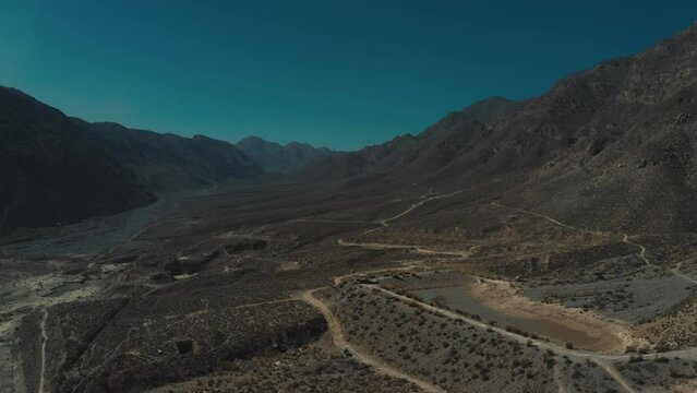 Aerial view of mountains in Quetta Pakistan
