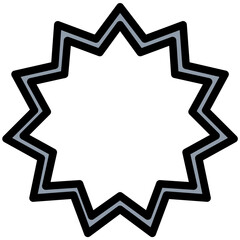 Flower Colored Line Icon