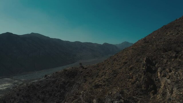 Aerial view of mountains in Quetta Pakistan