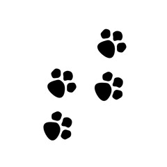 Dog foot vector