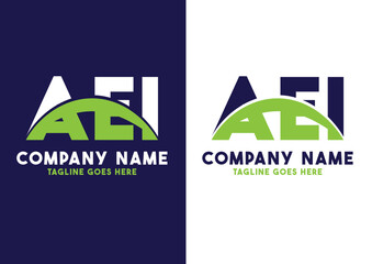 Letter AEI logo design vector template, AEI logo