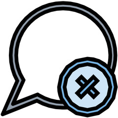 Delete Message Vector Icon
