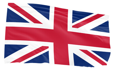 UK United Kingdom waving flag transparent background PNG