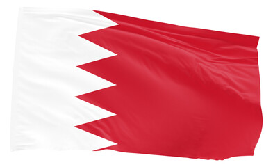 Bahrain waving flag transparent background PNG