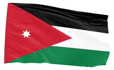 Jordan waving flag transparent background PNG