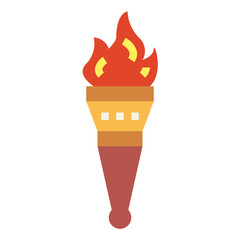 torch flat icon style