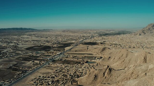 Aerial view of Quetta city in Pakistan