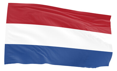 Netherlands waving flag transparent background PNG