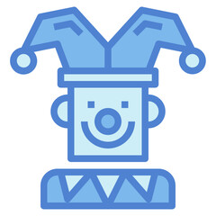 Obraz premium joker two tone icon style