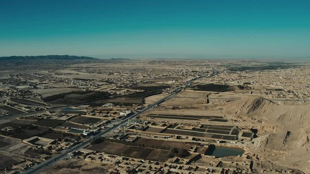 Aerial view of Quetta city in Pakistan