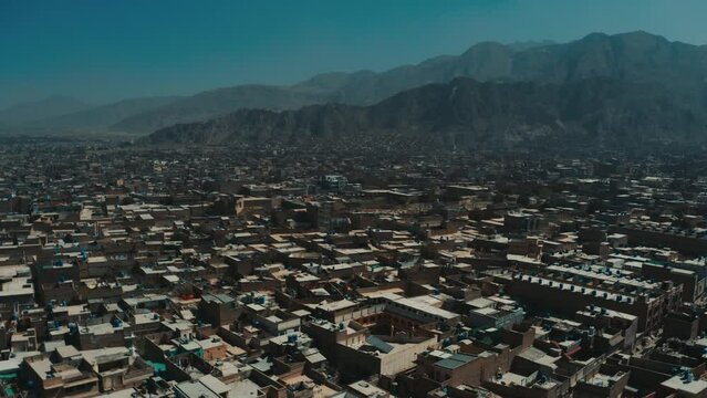 Aerial view of Quetta city in Pakistan