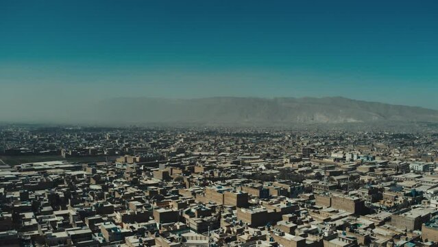 Aerial view of Quetta city in Pakistan