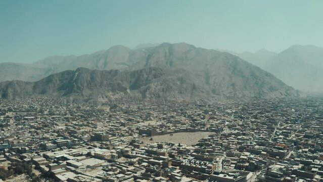 Aerial view of Quetta city in Pakistan