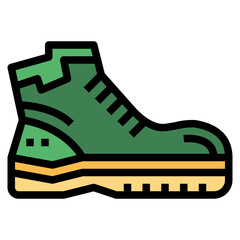 boot filled outline icon style