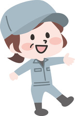 Obraz premium 笑顔のシニア女性作業員