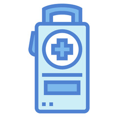 Obraz premium first aid kit two tone icon style