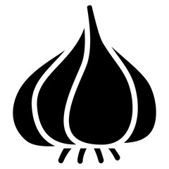 vegetable garlic icon illustration symbol