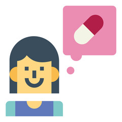 Medicine flat icon style