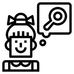 Magnifying glass icon style