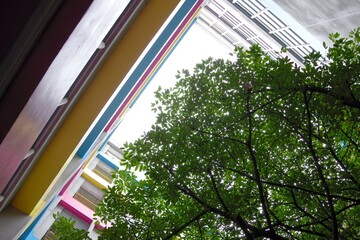 台湾台北のカラフルな建物
