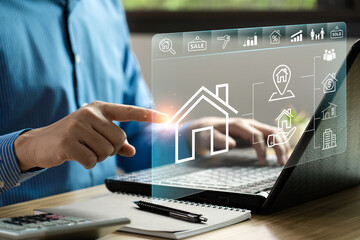 real estate, buy house concept, location, energy efficiency rating and property value, Real estate...