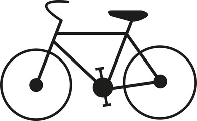 Silhouette de vélo - obrazy, fototapety, plakaty
