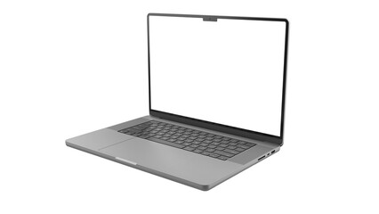Laptop isolated on transparent background. - 541414367