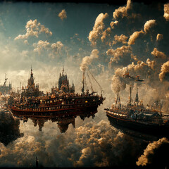 ship in the harbor