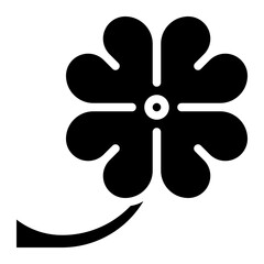 clover glyph icon
