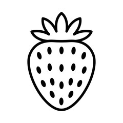 strawberry icon vector design template in white background