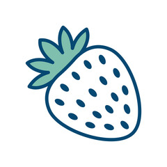 strawberry icon vector design template in white background