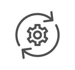 Video conference and online meeting icon outline and linear vector.