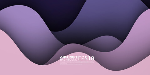 futuristic premium colorful wavy abstract background with gradient purple violet lilac soft color on background. Eps10 vector