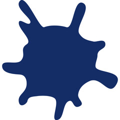 Abstract Blue Ink Splash (1)