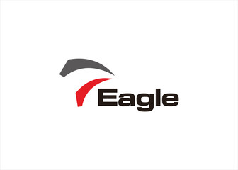 eagle head abstract logo design