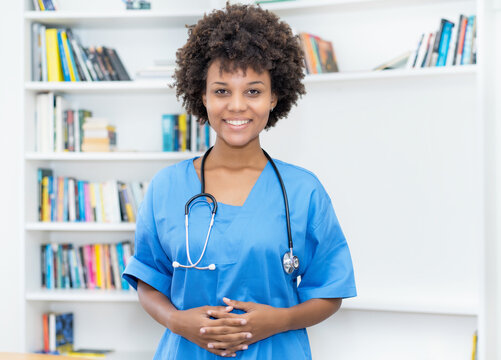 Beautiful Afro American Nurse Or Medical Student