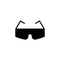 Safety goggle glasses icon isolated on white background
