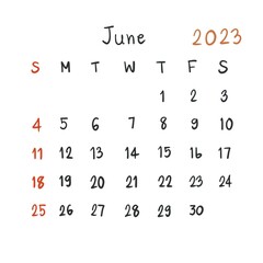 planner calendar 2023 new year illustration