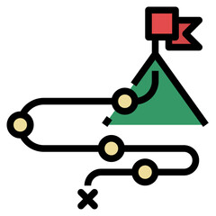 strategy filled color line