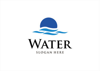 water logo design symbol