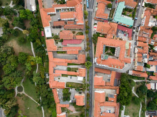 Zagreb, aerial view, drone